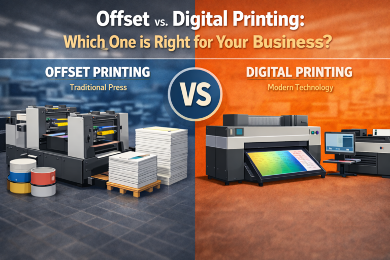 Comparison between offset printing and digital printing for business use